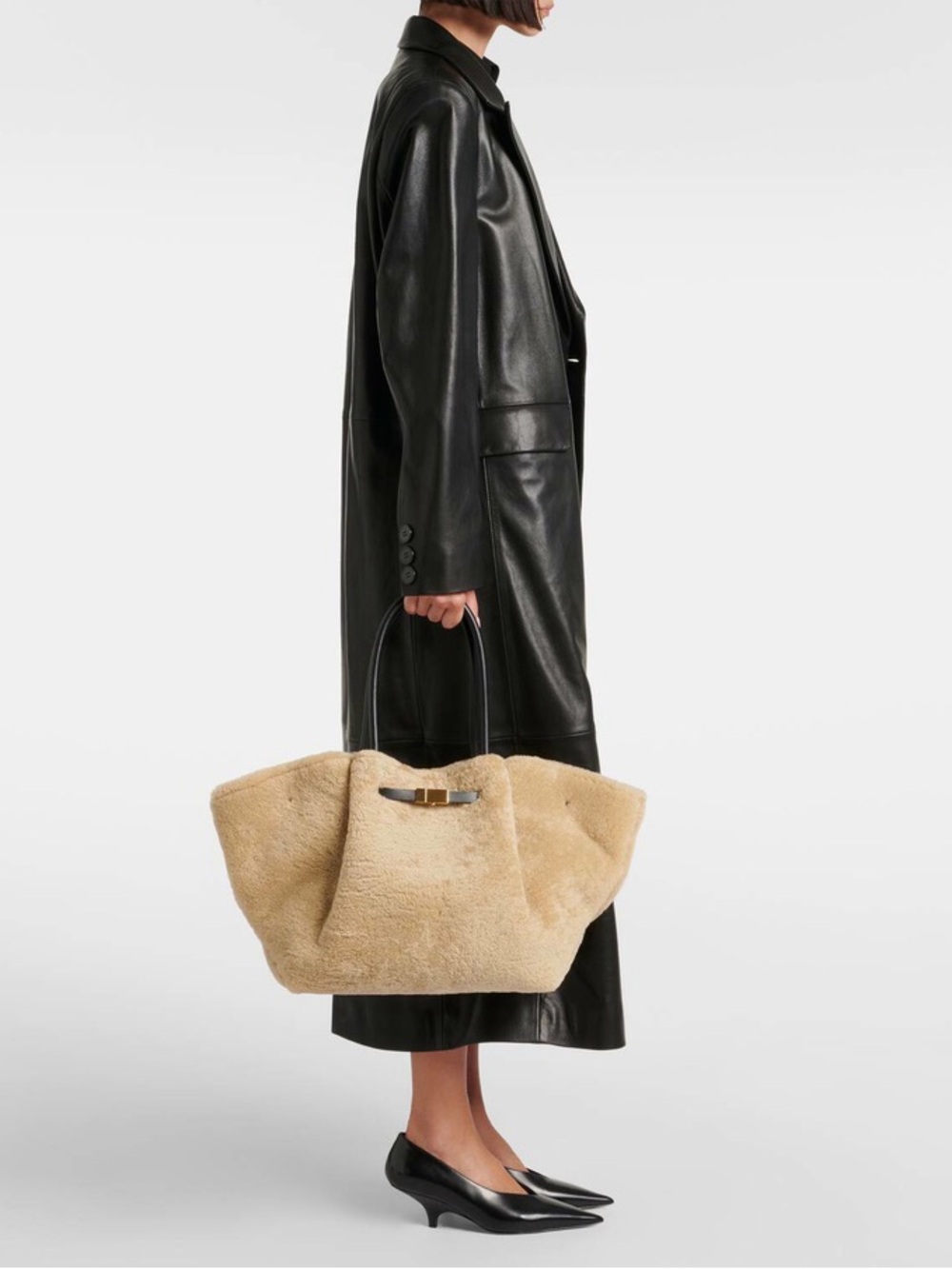 DeMellier Vancouver Shearling Tote